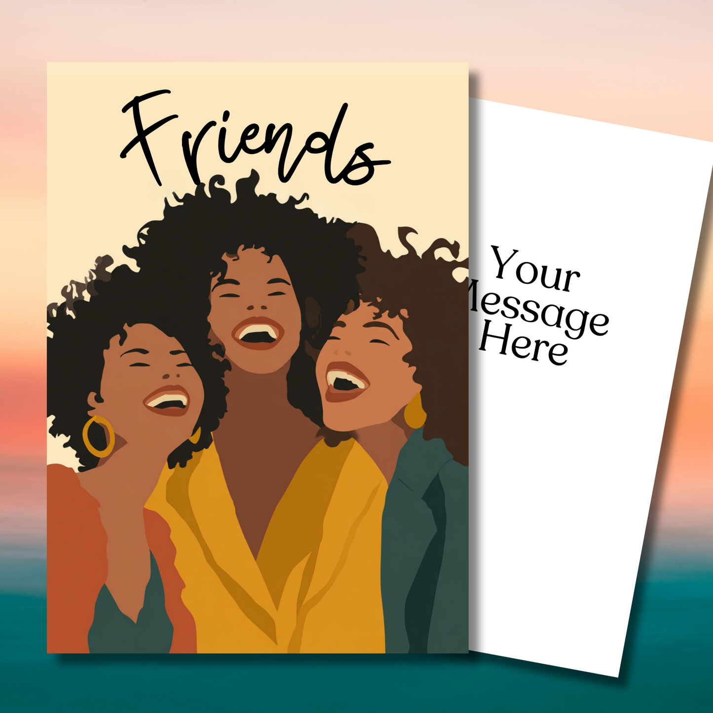 Beautiful Fiends Greeting Card