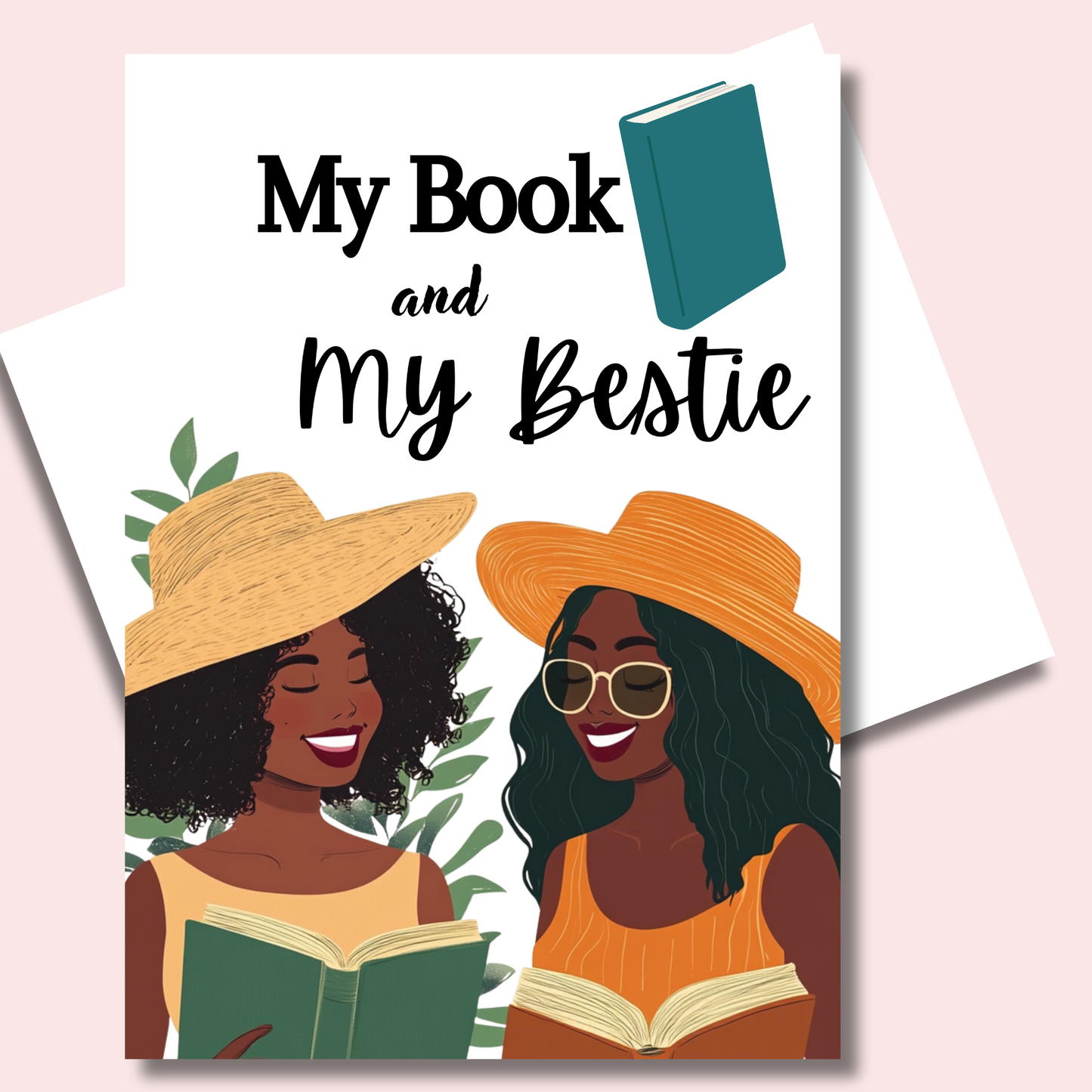 My Book and Bestie Greeting Card