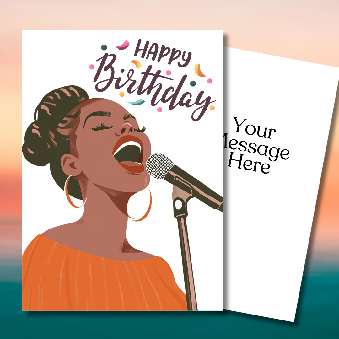 A Birthday Song Birthday Card