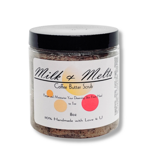 Coffee Butter Body Scrub (8oz) (Perfect for arms, stomach, booty and legs)