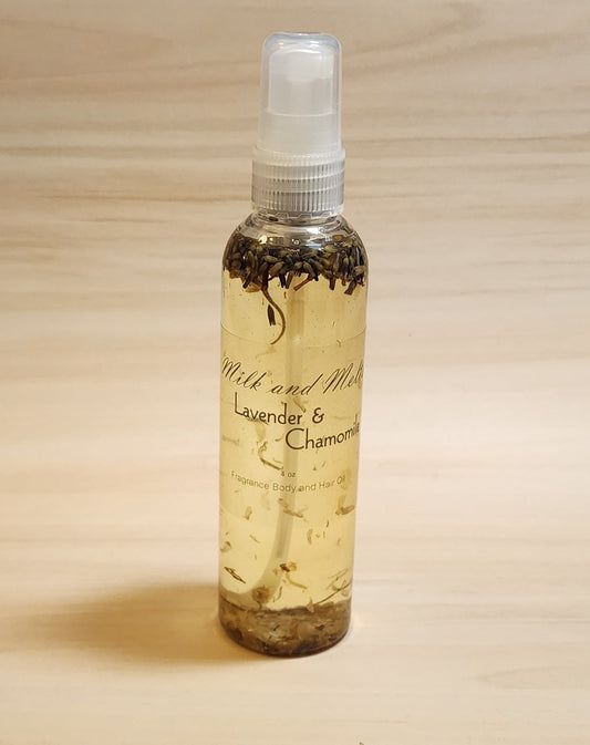 Lavender and Chamomile Body Oil Spray