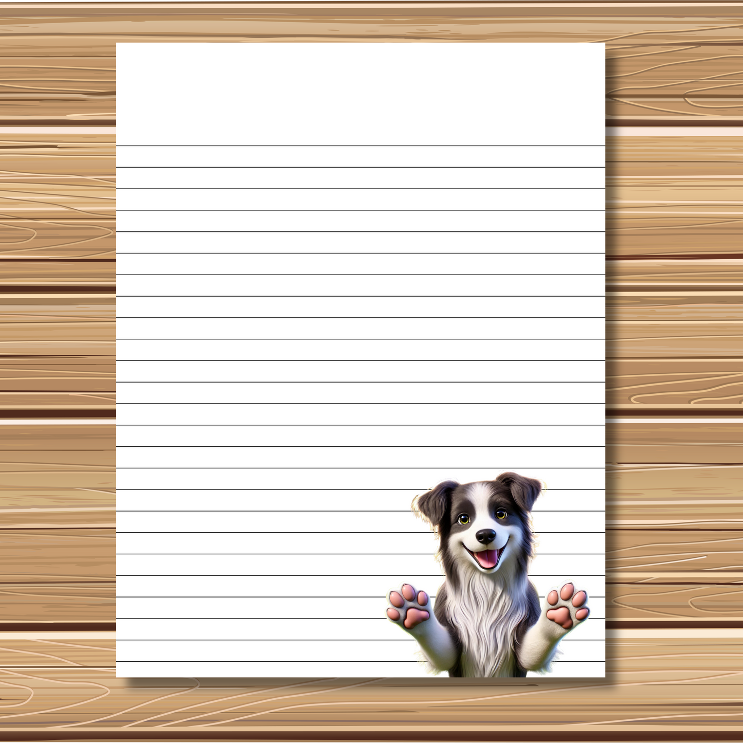 Adorable Puppy Dog Themed 5 Sheet Stationery Set | + 1 PNG Sticker | Daily Planner Sheet, Calendar, Lined Sheets & Notes | Instant Download