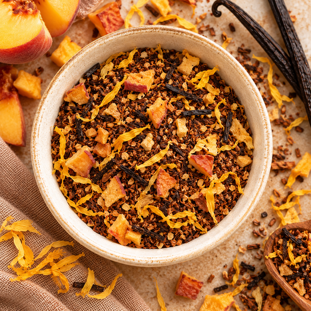Vanilla Peach Herbal Tea Loose Leaf
