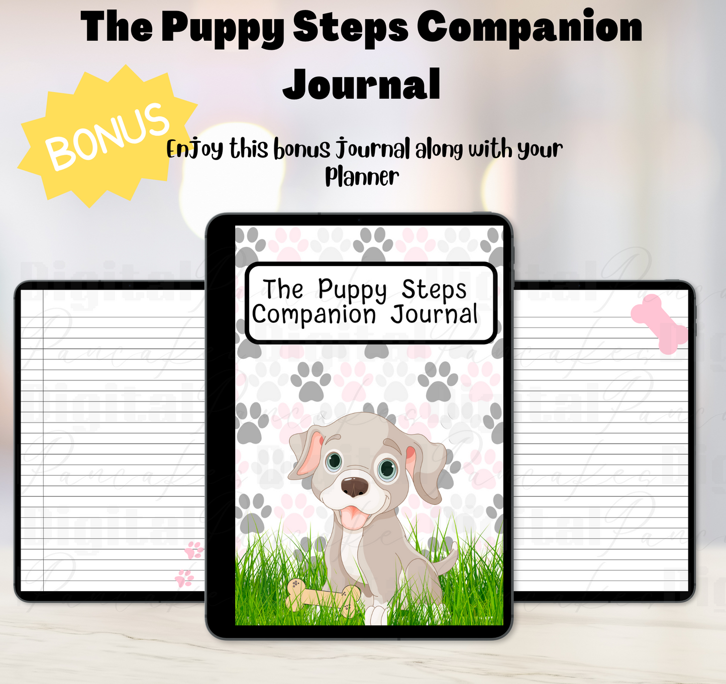 Puppy Steps Companion Planner in Pink