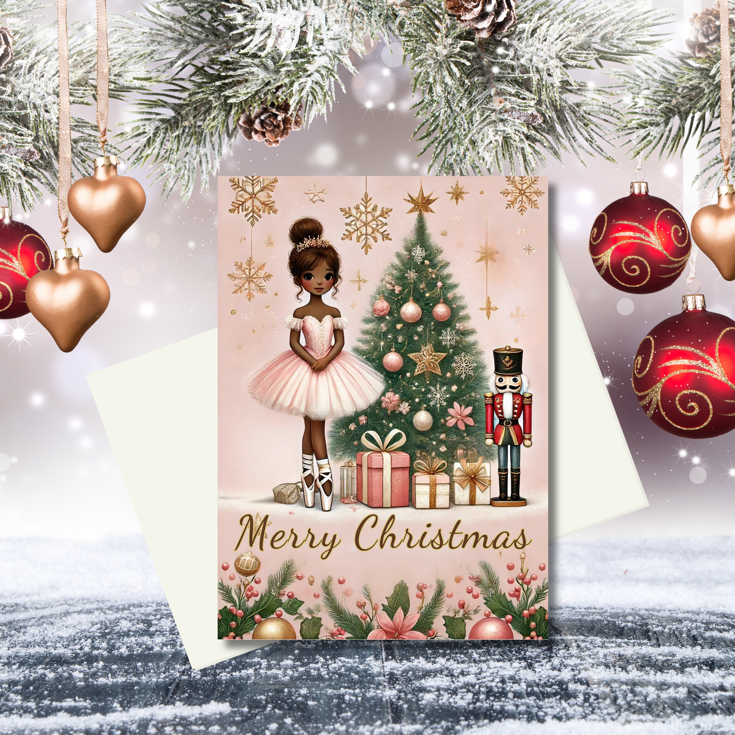 Tis the Season Card Bundle | 10 Assorted African American Christmas Greeting Cards