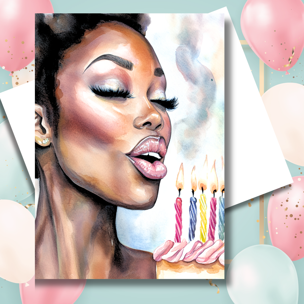 Blow Out Your Birthday Candles Card