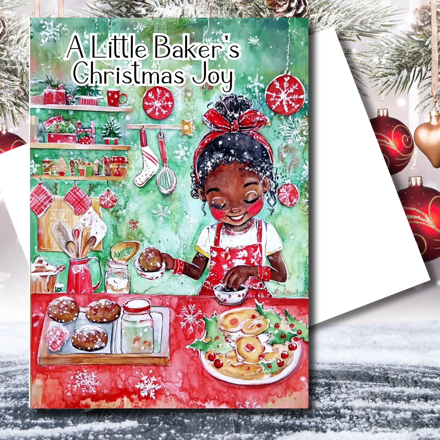 The lil Baker Holiday Greeting Card