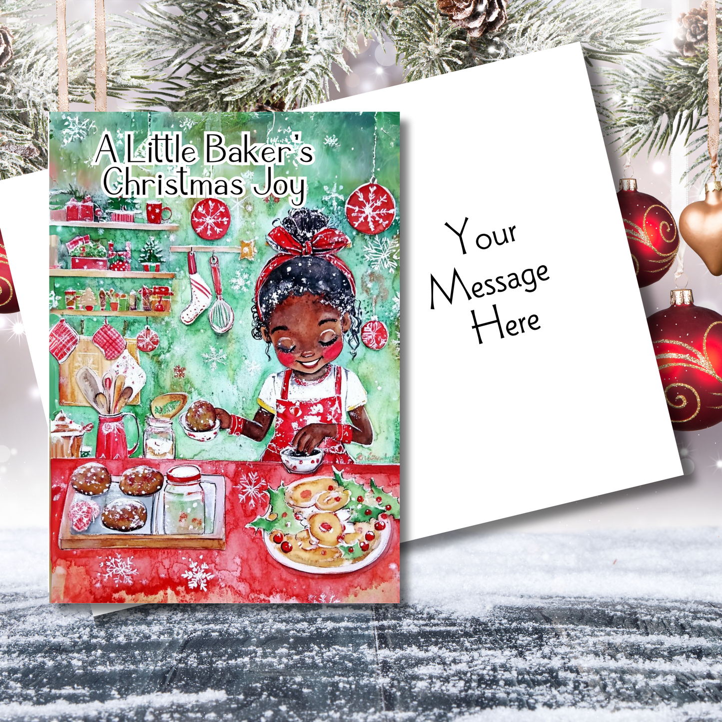 The lil Baker Holiday Greeting Card