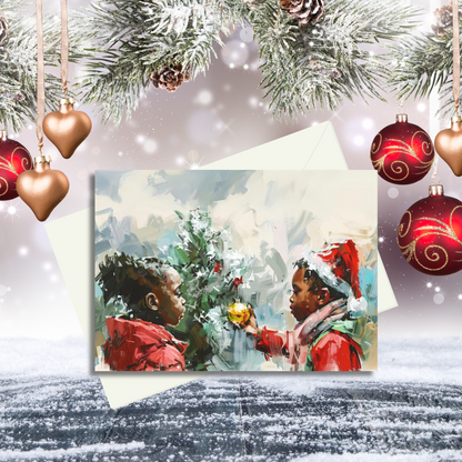 Holiday Christmas Card Bundle | 10 Assorted African American Christmas Greeting Cards