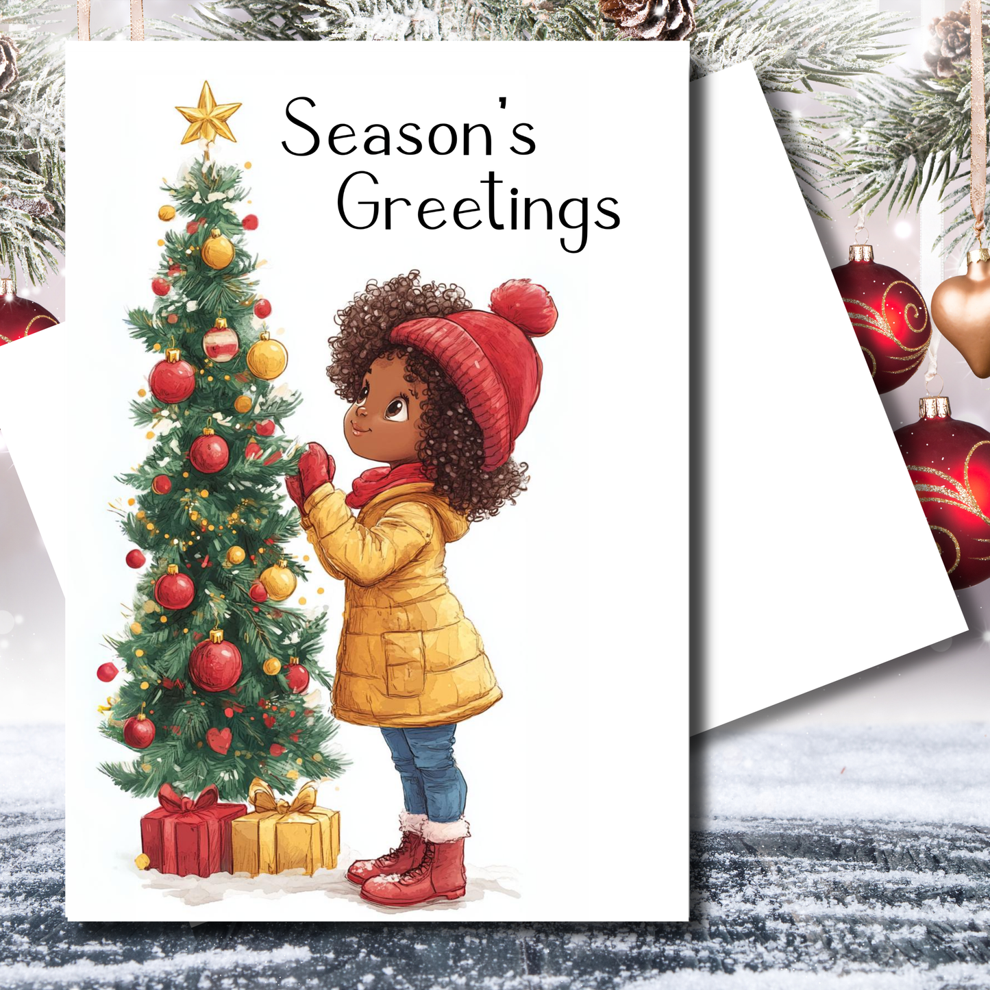 Season's Greeting's Greeting Card