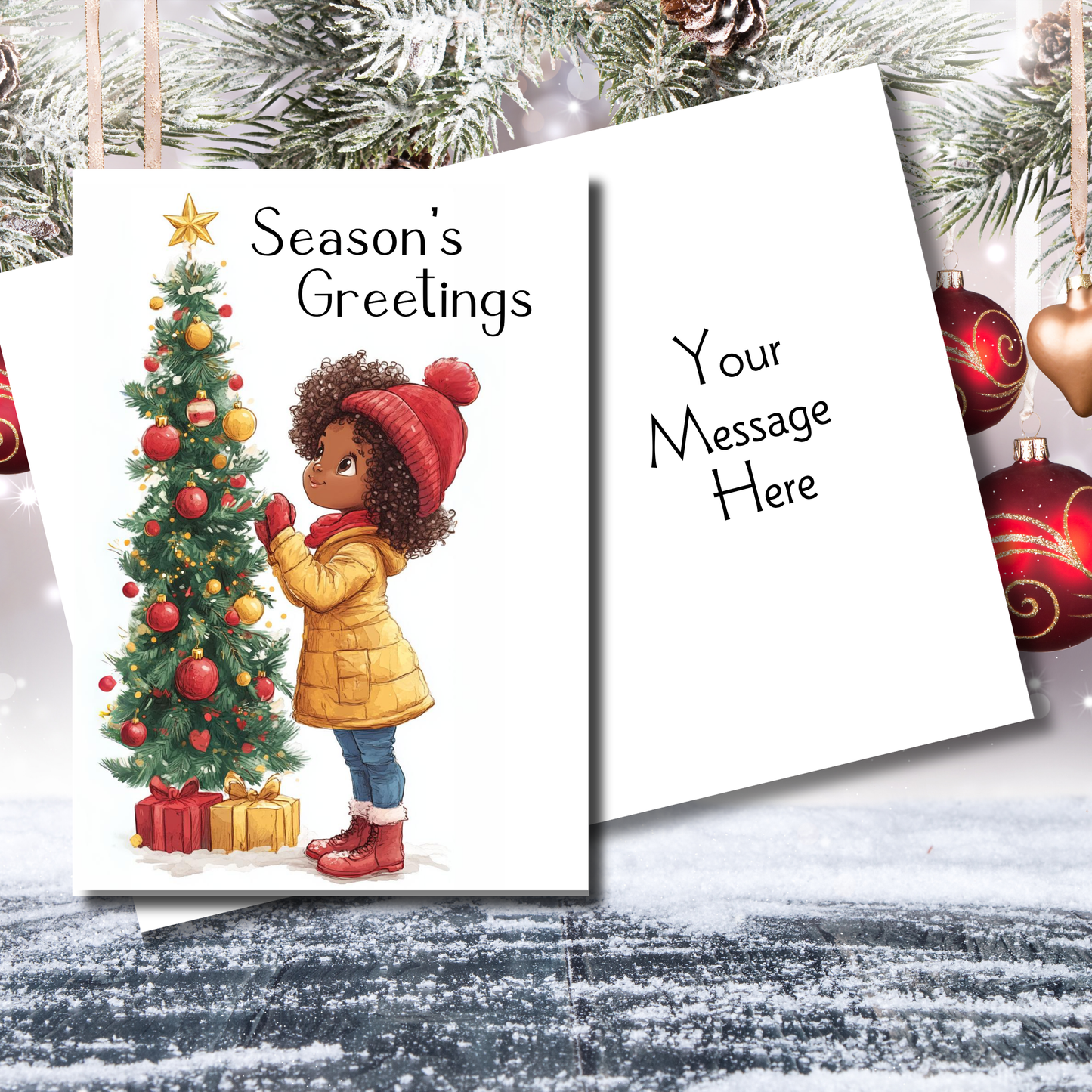 Season's Greeting's Greeting Card