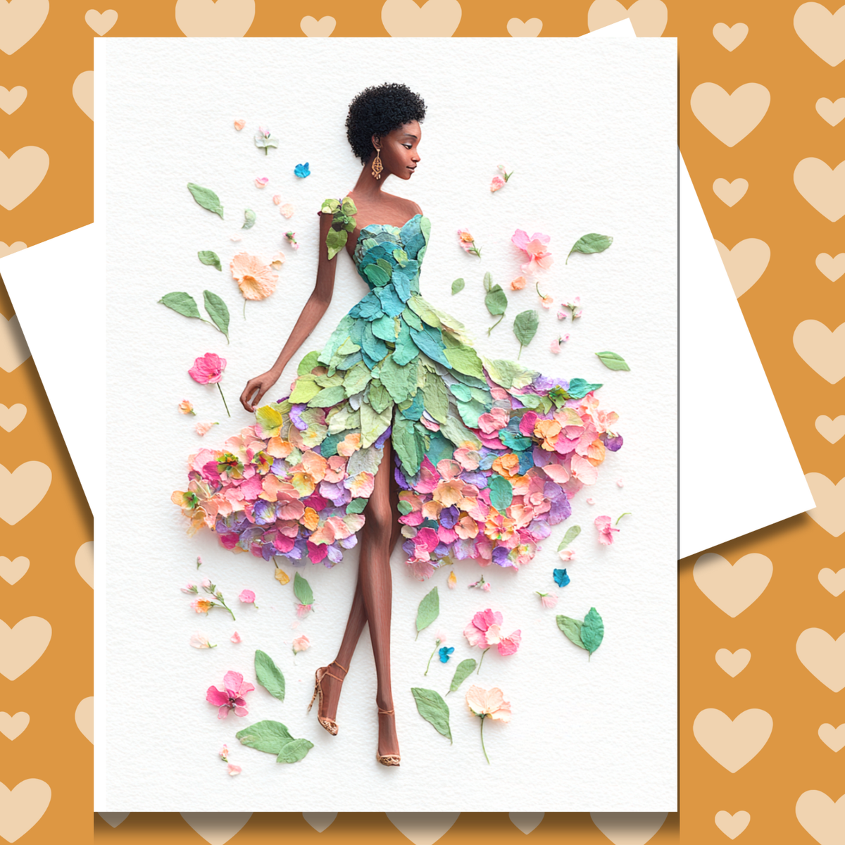 Living in Pastel Greeting Car Doll Greeting Note Card