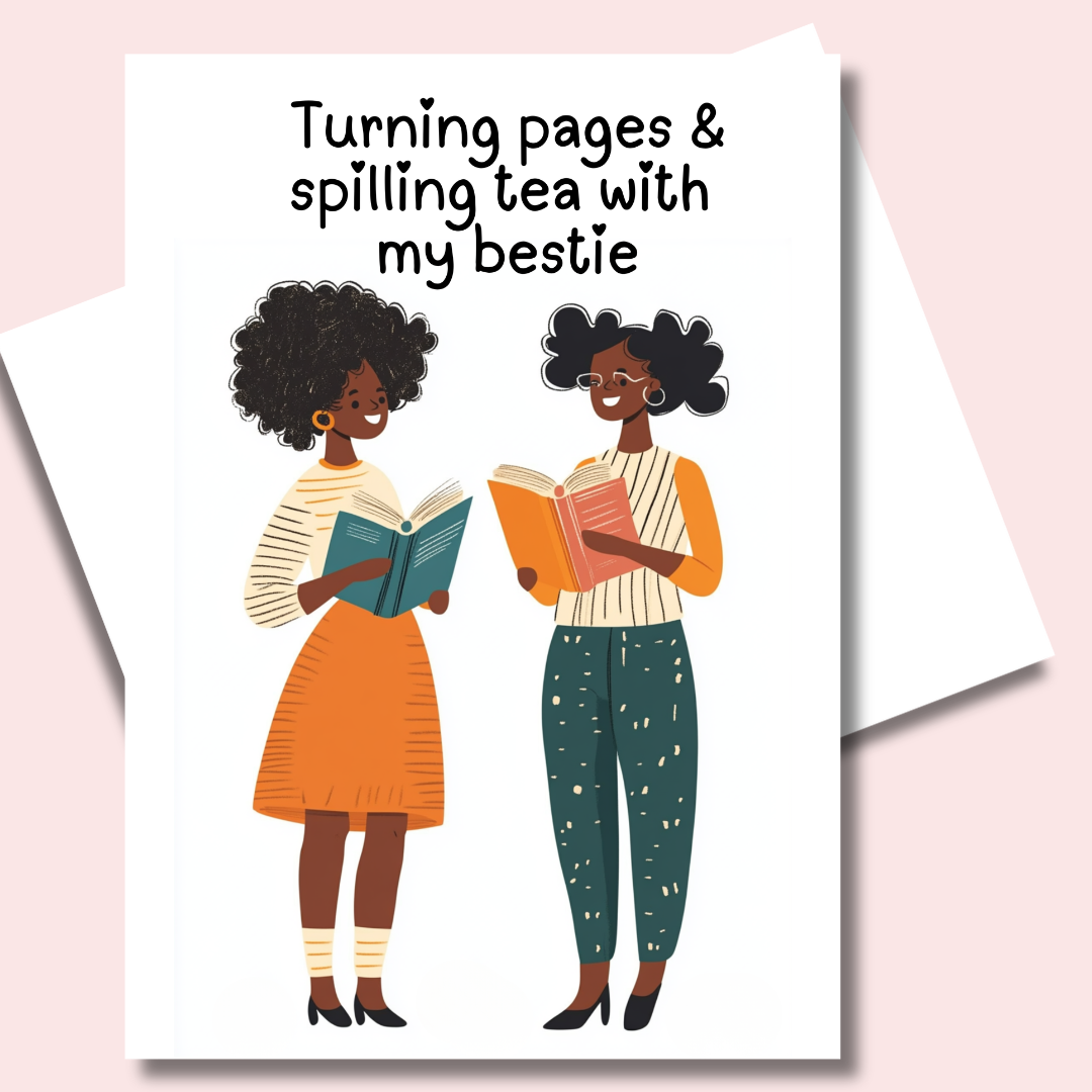 Turning Pages Greeting Card