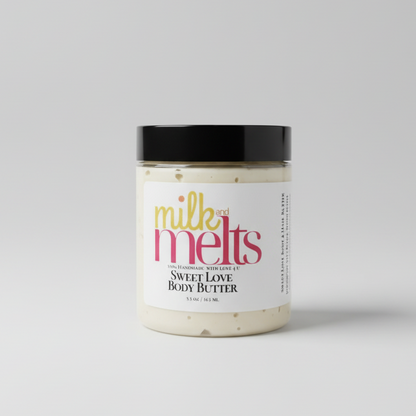 Jar of milk and melts body butter