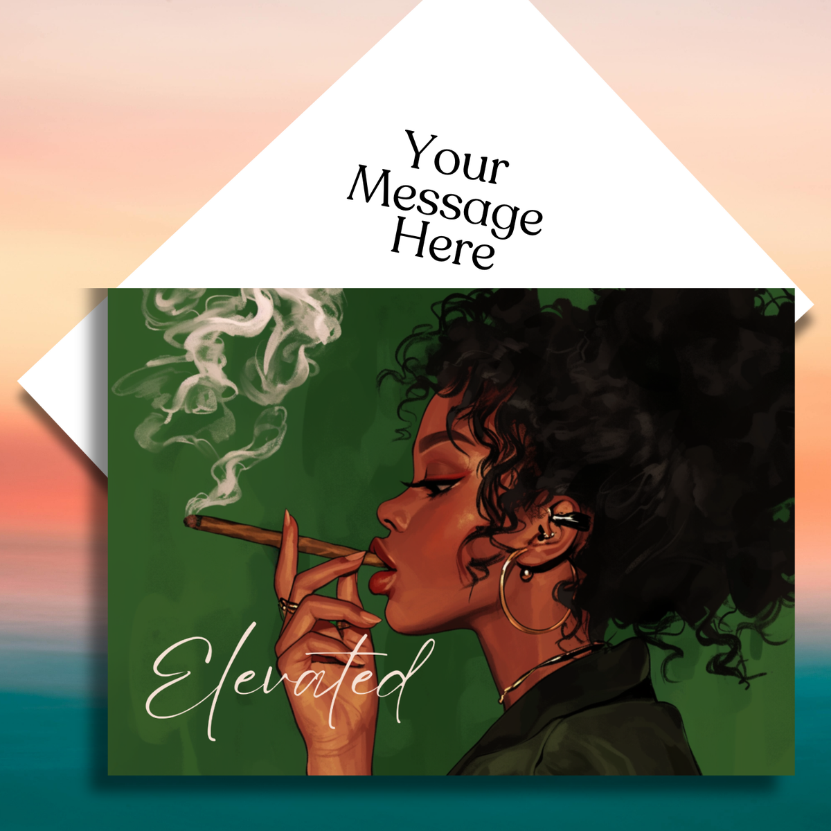Elevated High Greeting Card