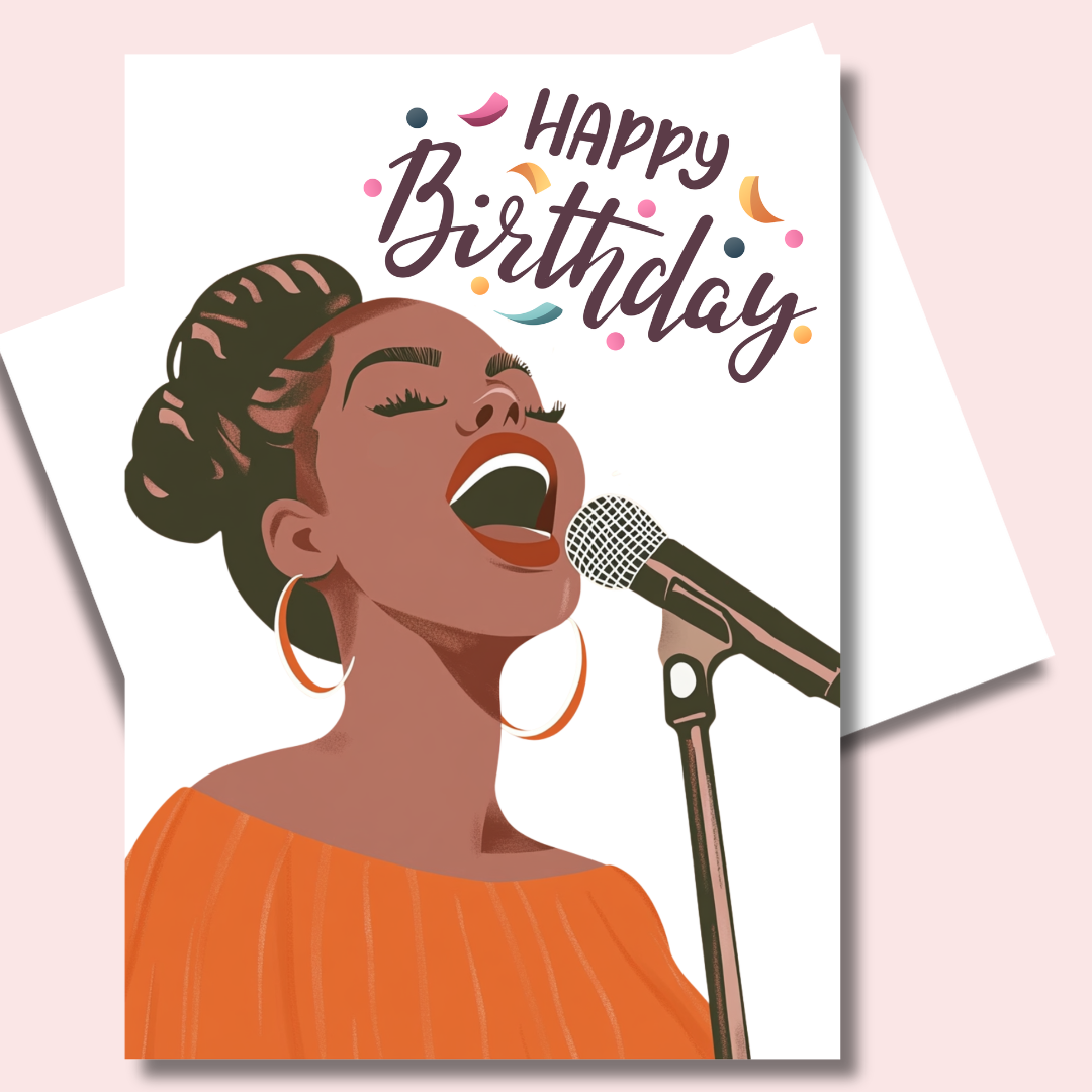 A Birthday Song Birthday Card