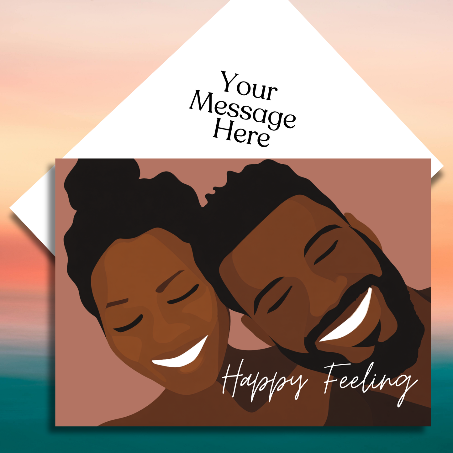Happy Feeling Greeting Card