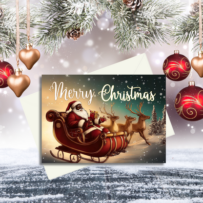 Tis the Season Card Bundle | 10 Assorted African American Christmas Greeting Cards