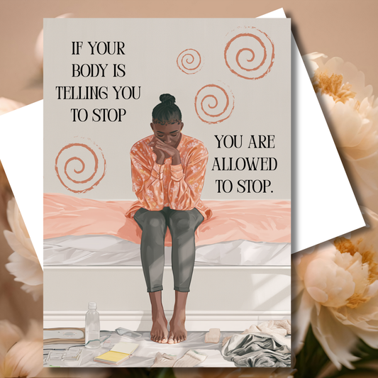 You Are Allowed to Stop Card