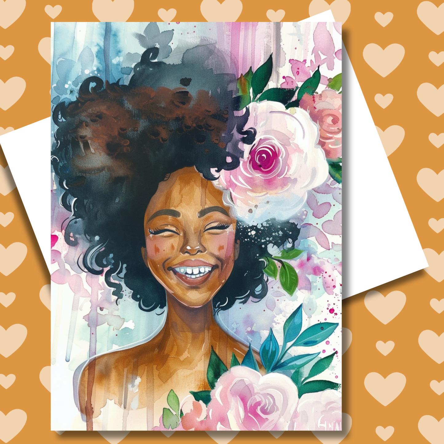 Pretty Girl Greeting Card