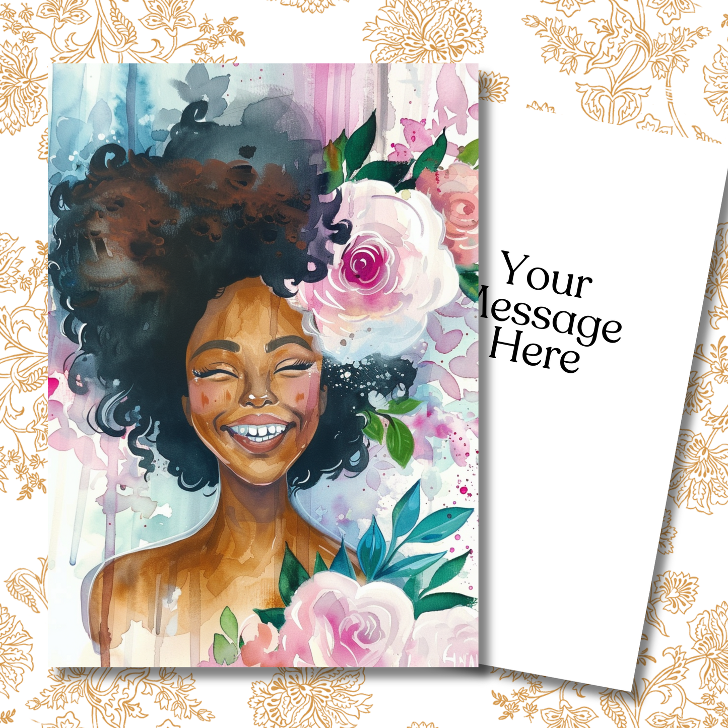 Pretty Girl Greeting Card
