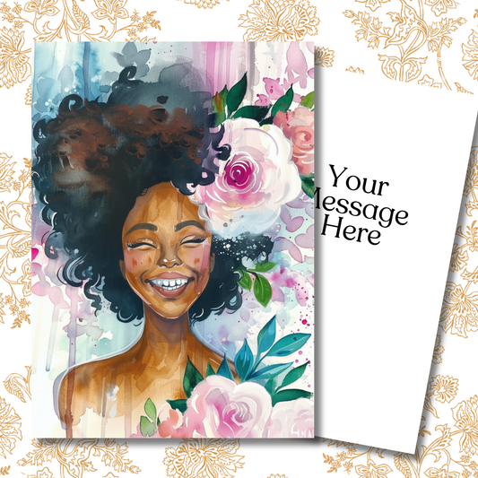 Pretty Girl Greeting Card