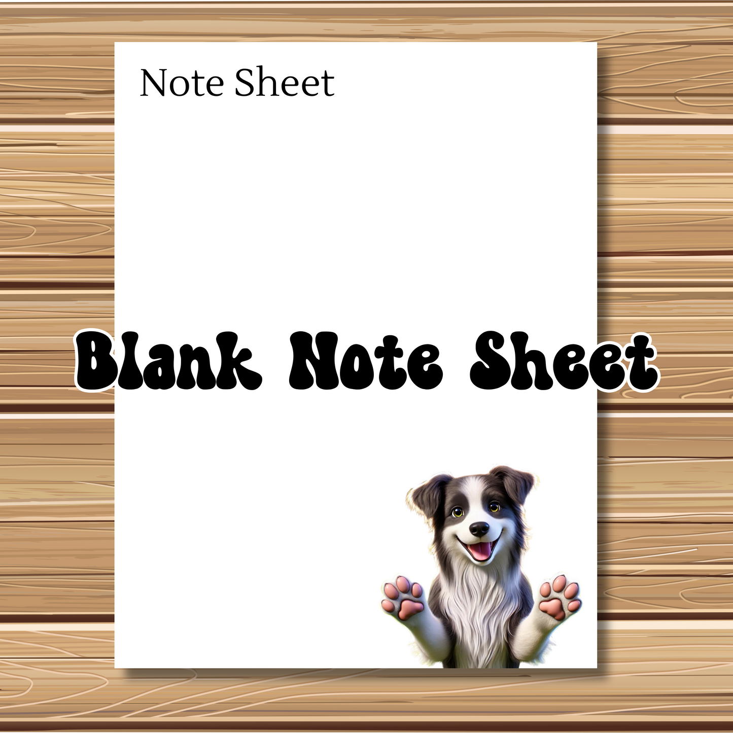Adorable Puppy Dog Themed 5 Sheet Stationery Set | + 1 PNG Sticker | Daily Planner Sheet, Calendar, Lined Sheets & Notes | Instant Download