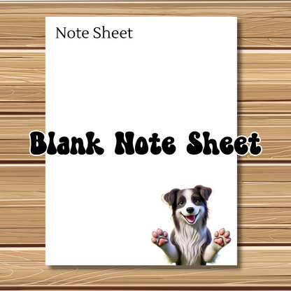 Adorable Puppy Dog Themed 5 Sheet Stationery Set | + 1 PNG Sticker | Daily Planner Sheet, Calendar, Lined Sheets & Notes | Instant Download