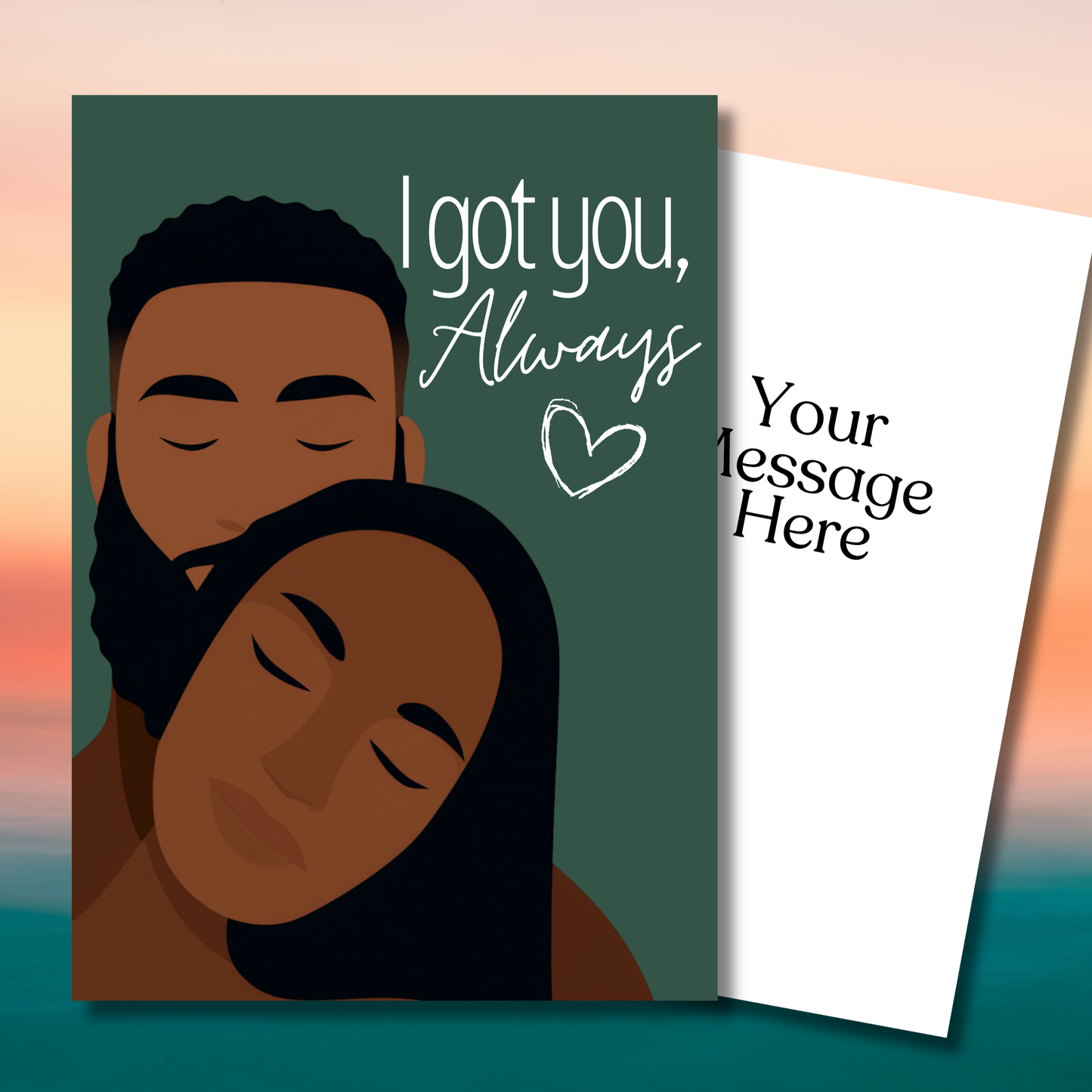I Got You Greeting Card | Black Couple Greeting Card