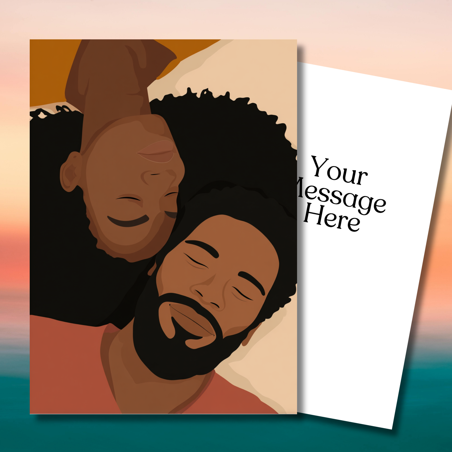 Us Together Greeting Card | Black Couple