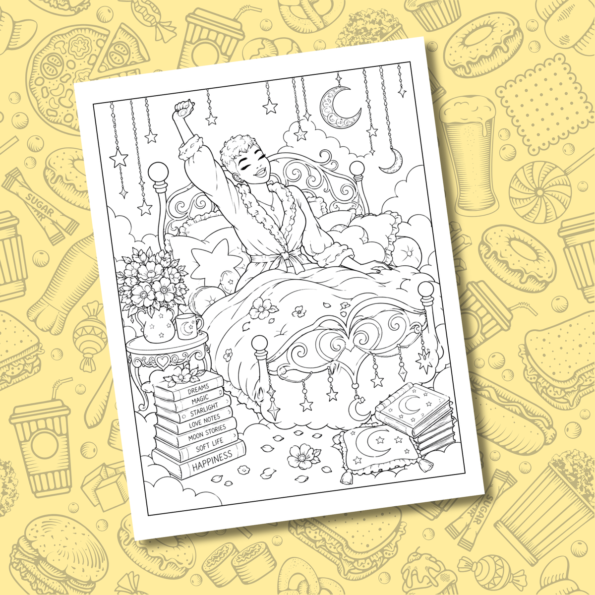 Her Whimsical World of Wonder: A Magical Coloring Book Journey Through Beauty, Imagination & Black Girl Joy