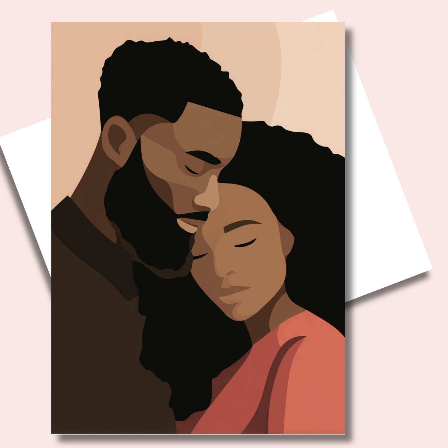 Hold Me Greeting Card | Black Couple Greeting Card