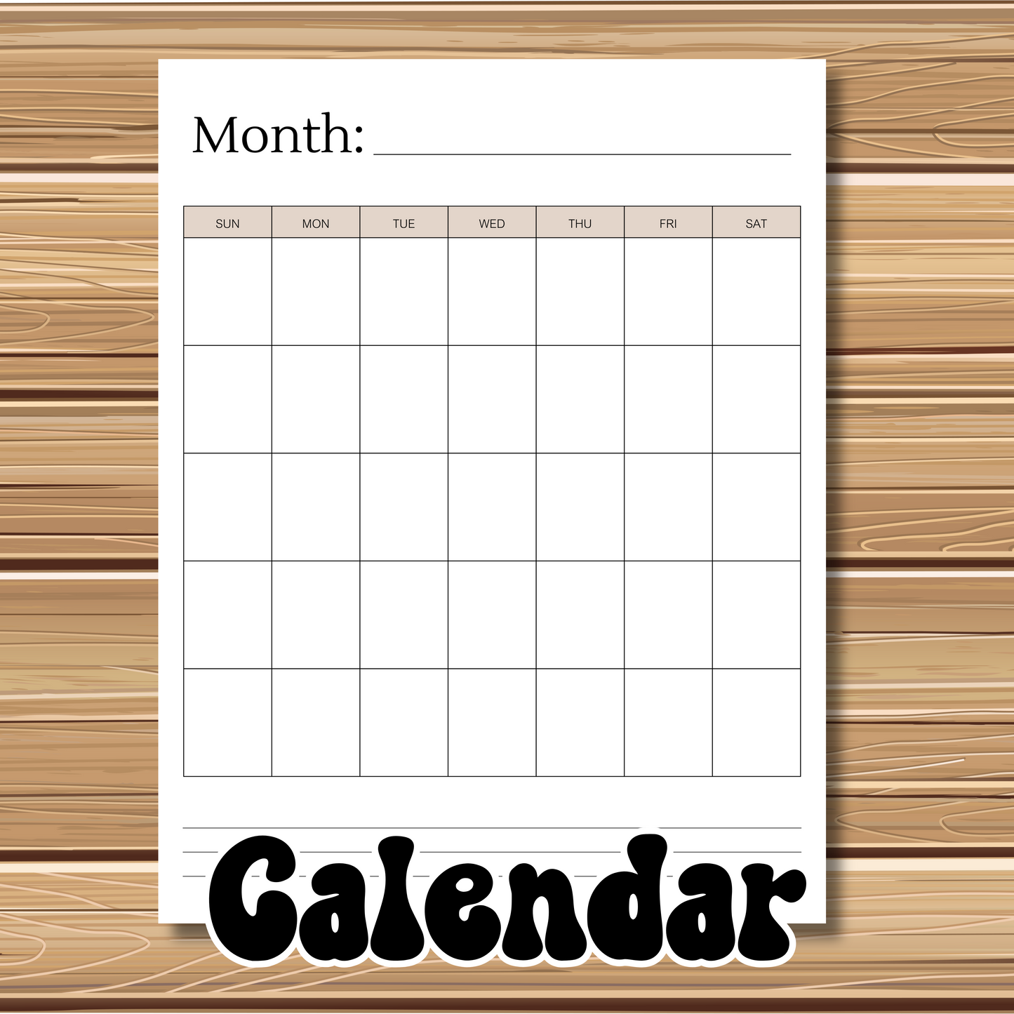 Adorable Kitty Cat Themed | 5 Sheet Stationery Set | + 1 PNG Sticker | Daily Planner, Calendar, Lined Sheets & Notes | Instant Download