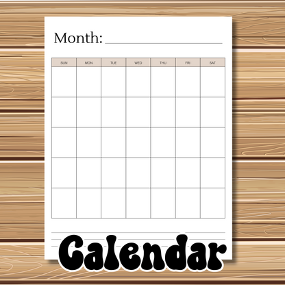 Adorable Kitty Cat Themed | 5 Sheet Stationery Set | + 1 PNG Sticker | Daily Planner, Calendar, Lined Sheets & Notes | Instant Download