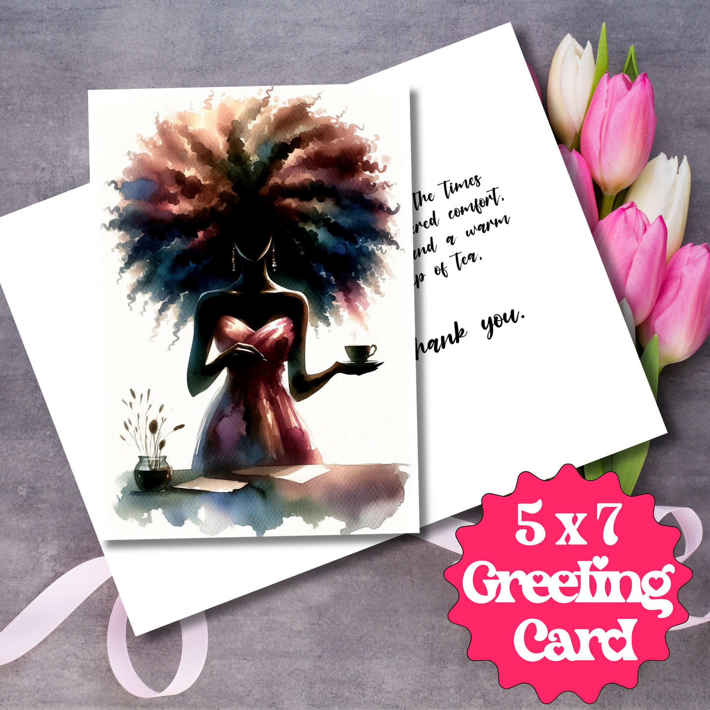 African American Mothers Day Card for Mom & Auntie | African American Greeting Card
