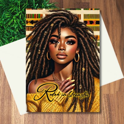 Galentines Affirmation Girlfriends Card | Black Girl Greeting Card | Blank Inside | Black Girl Greeting Card