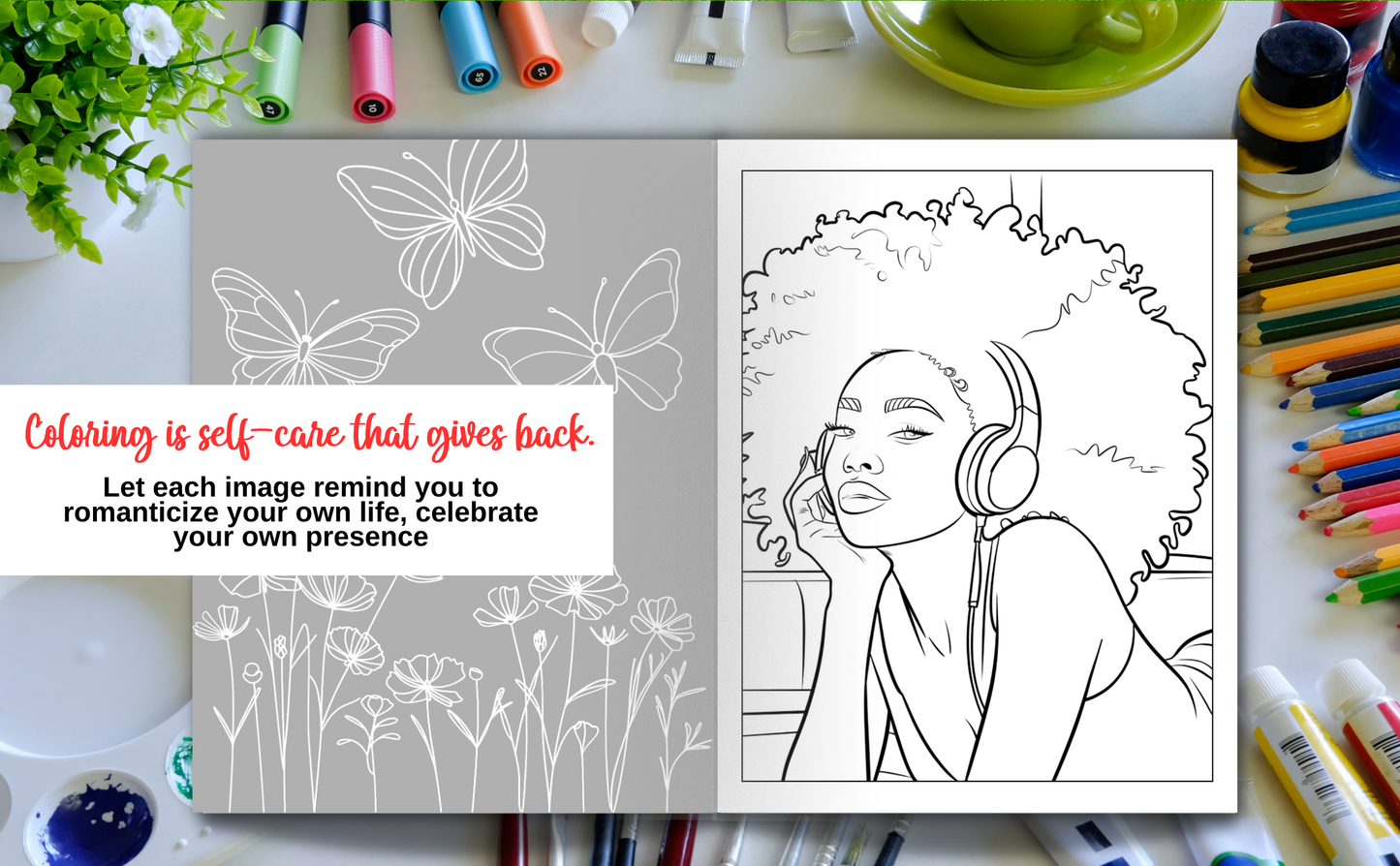 Moments of Her: A Collection of Everyday Life of Black Women in 40 Beautiful Coloring Pages Capturing the Soft Life: A Self-Care Adult Coloring Book ... Leisure and Joy in Their Daily Moments