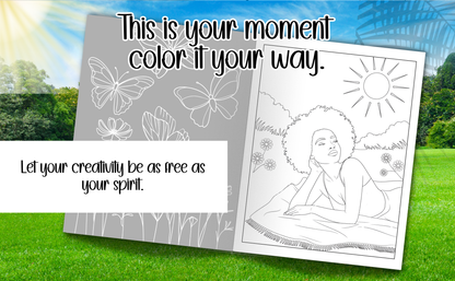 Moments of Her: A Collection of Everyday Life of Black Women in 40 Beautiful Coloring Pages Capturing the Soft Life: A Self-Care Adult Coloring Book ... Leisure and Joy in Their Daily Moments