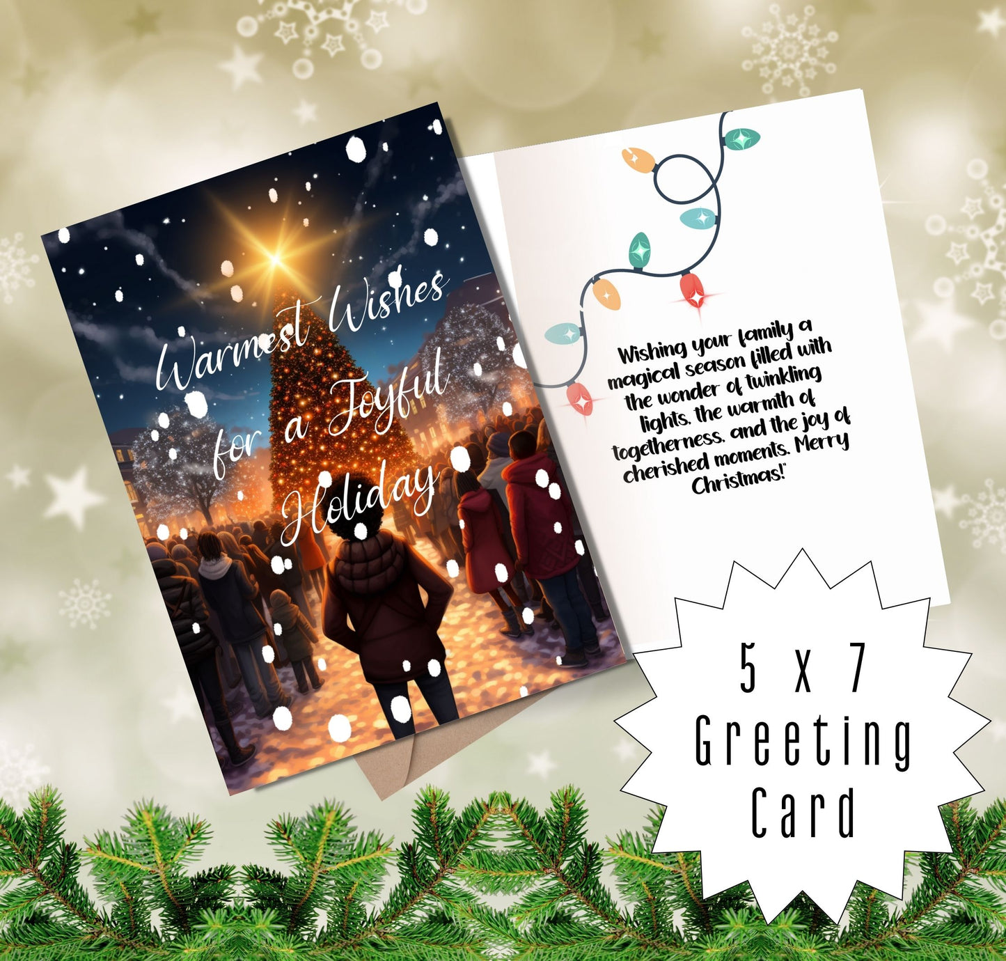 A Little Boys Dream | Christmas Greeting Card | with Interior Message