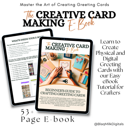 Greeting Card Maker's eBook | A Guide for Beginner Crafters with Easy-to-Follow Tips & Templates for Physical and Digital Greeting Cards