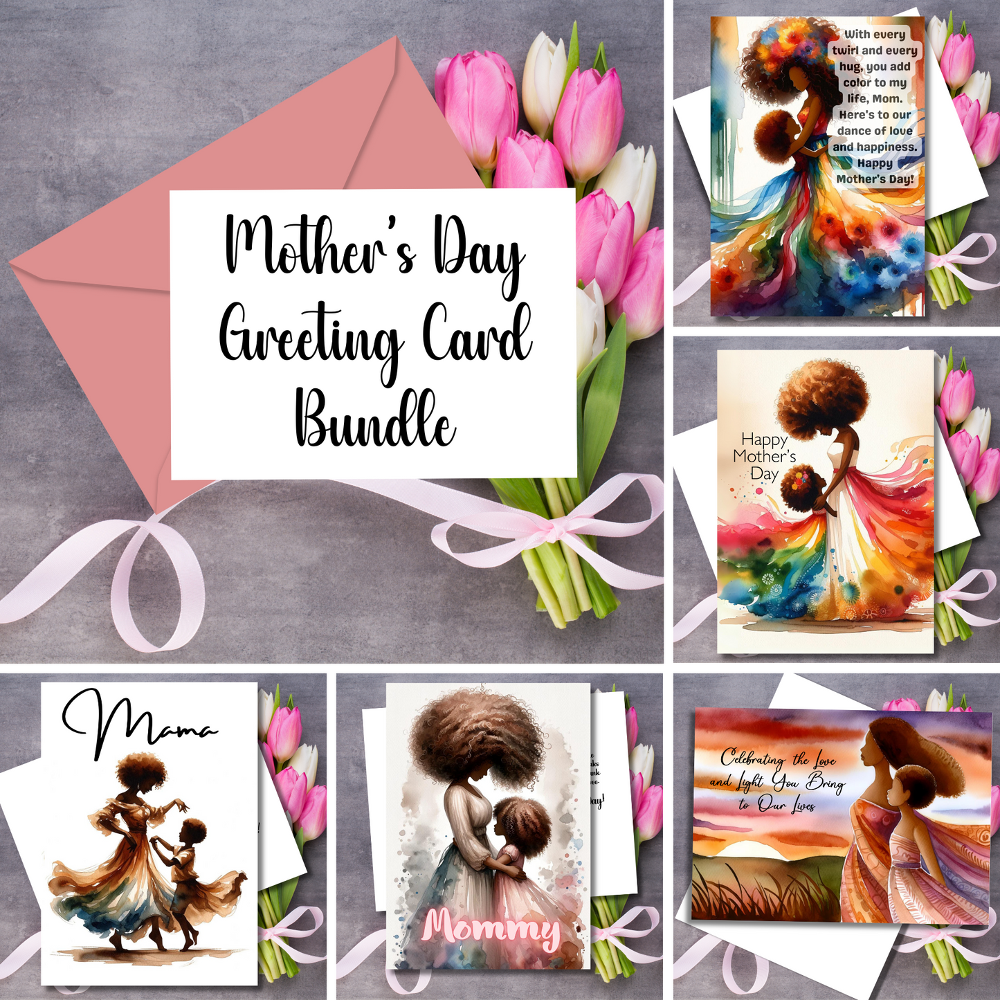 Mother's Day 5 Card Bundle #1