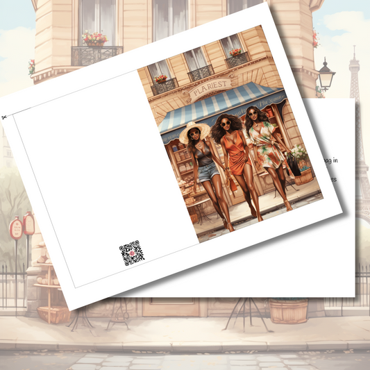 Brunch with My Girls | Affirmation Greeting Card | Printable | Interior Quote | Greeting Card Digital Self Printing / Text and Email Share