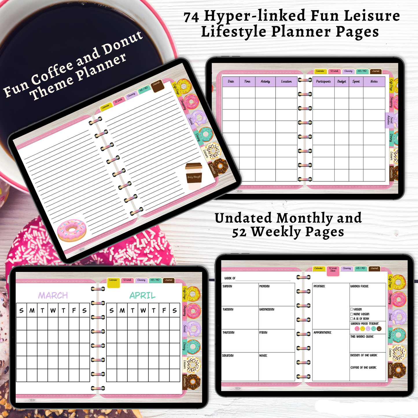 The Sweet Life Leisure Digital Planner