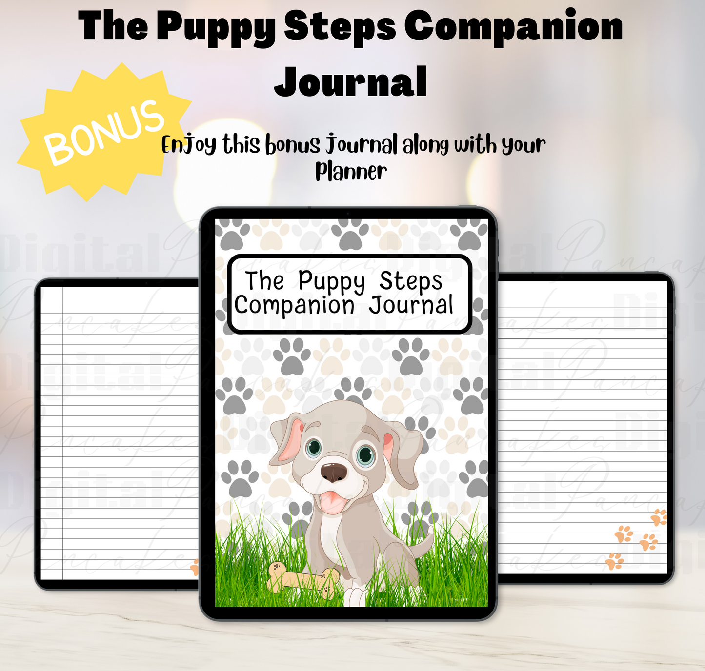 Puppy Steps Companion Planner in Tan