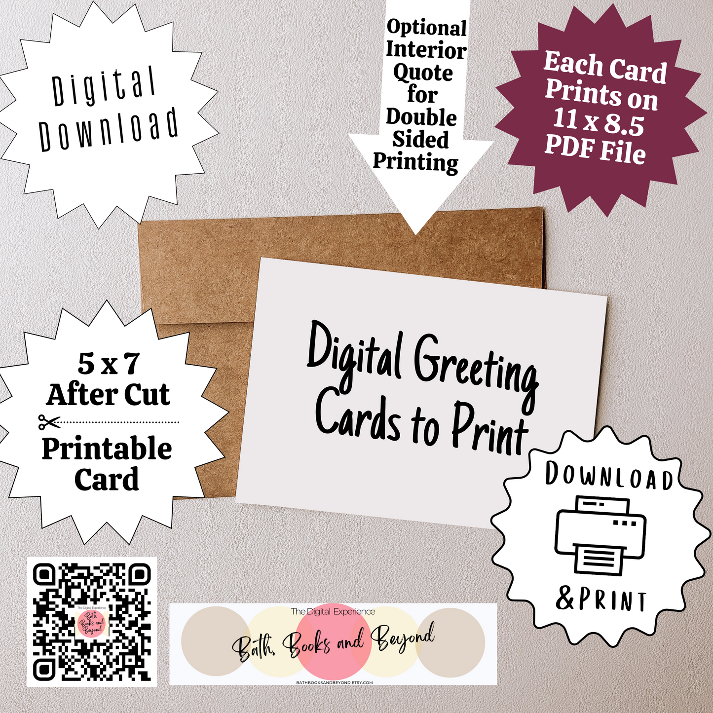 Celebrate Being Outside with Friends | Black Girl | Printable Card | Interior Msg | Digital Greeting Card | Self-Print / Text / Email Share