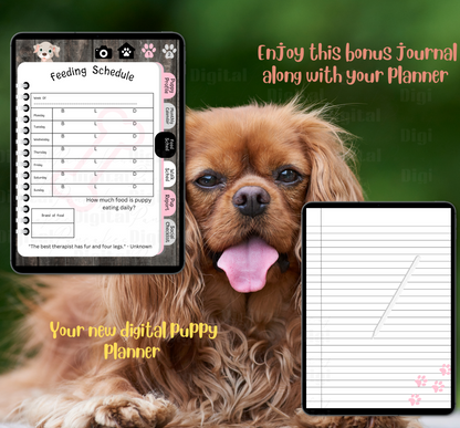 Puppy Steps Companion Planner in Pink