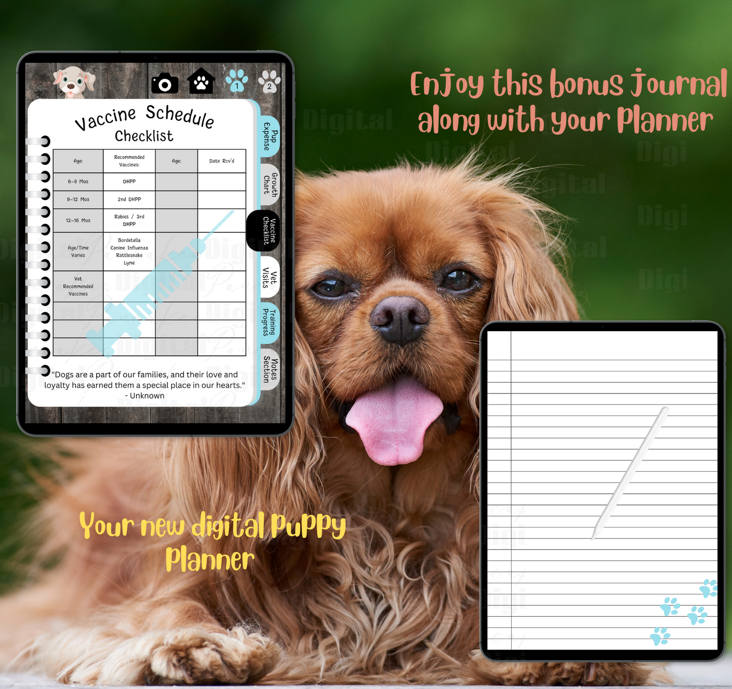 Puppy Steps Companion Planner in Blue