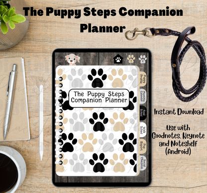 Puppy Steps Companion Planner in Tan