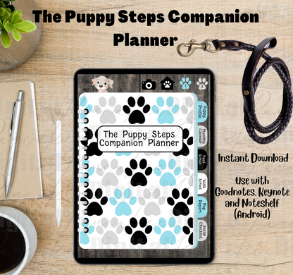 Puppy Steps Companion Planner in Blue