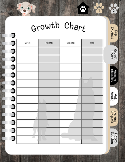 Puppy Steps Companion Planner in Tan